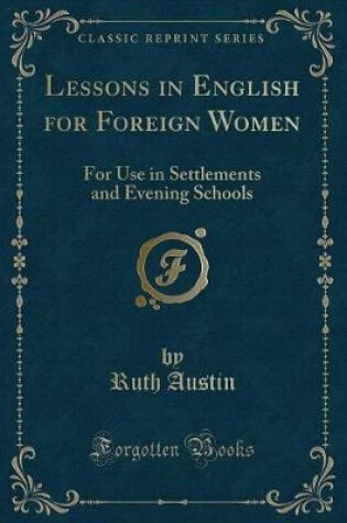 Cover of Lessons in English for Foreign Women