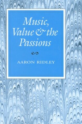 Cover of Music, Value and the Passions