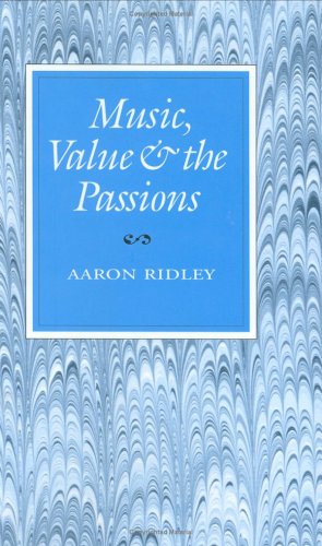 Book cover for Music, Value and the Passions