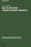 Book cover for Die AEltesten Traditionen Israels