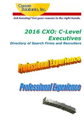 Book cover for 2016 Cxo