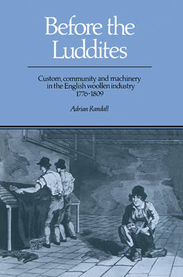 Book cover for Before the Luddites