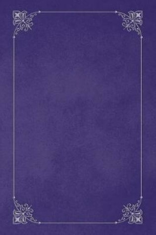 Cover of Purple 101 - Blank Notebook with Fleur de Lis Corners