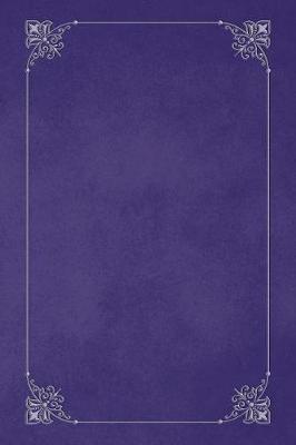 Book cover for Purple 101 - Blank Notebook with Fleur de Lis Corners