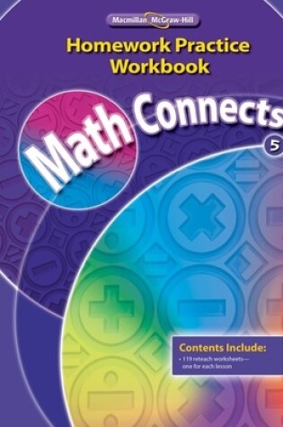 Cover of Math Connects, Grade 5, Homework Practice Workbook