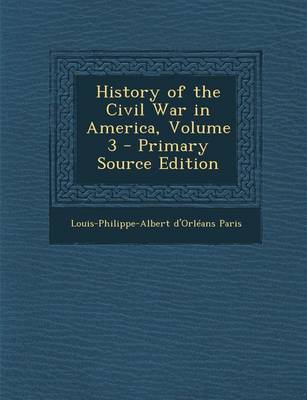 Book cover for History of the Civil War in America, Volume 3