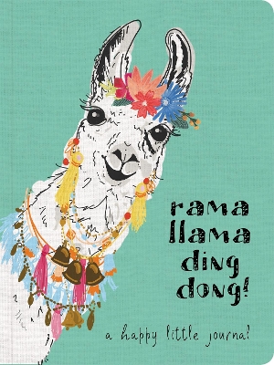 Book cover for Rama Llama Ding Dong Textured Paperback Journal