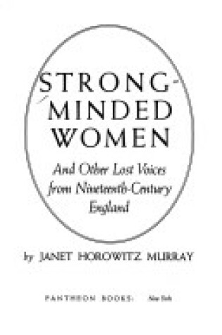 Cover of Strong-Minded Women and Other Lost Voices