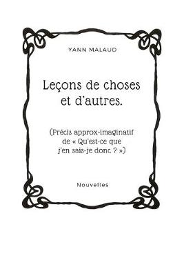 Book cover for Leçons de choses et d'autres