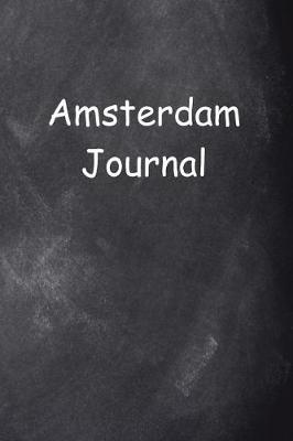 Book cover for Amsterdam Journal Chalkboard Design