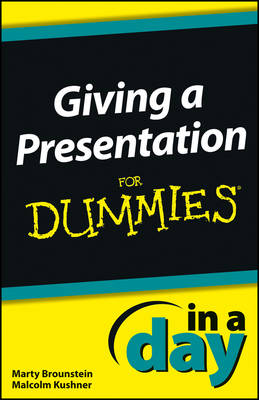 Cover of Giving a Presentation In a Day For Dummies