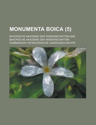 Book cover for Monumenta Boica (5)