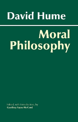 Book cover for Hume: Moral Philosophy