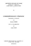 Book cover for Correspondance Feminine