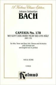 Book cover for Cantata No. 178 -- Wo Gott, Der Herr, Nicht Bei Uns Halt