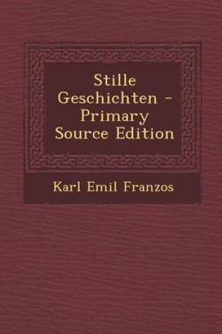 Cover of Stille Geschichten