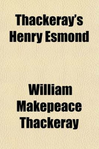 Cover of Thackeray's Henry Esmond