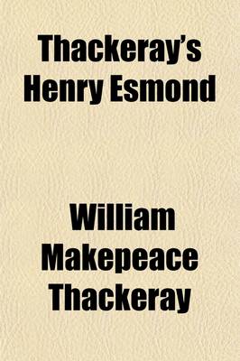 Book cover for Thackeray's Henry Esmond