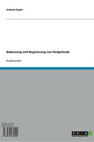 Cover of Bedeutung Und Regulierung Von Hedgefonds