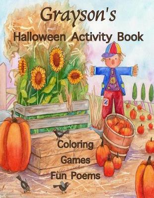 Book cover for Grayson's Halloween Activity Book