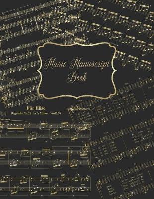 Book cover for Music Manuscript Book