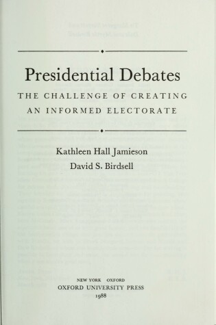 Cover of Presidential Debates