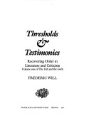 Book cover for Thresholds and Testimonies