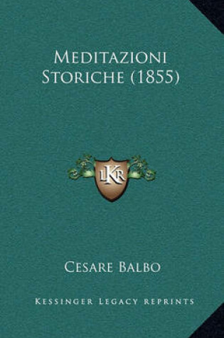 Cover of Meditazioni Storiche (1855)