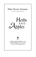 Book cover for Herbs and Apples