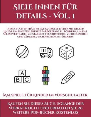 Book cover for Malspiele fur Kinder im Vorschulalter (Siehe innen fur Details - Vol. 1)