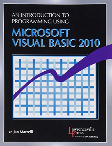 Book cover for An Introduction to Programming Using Microsofta(R) Visual Basic 2010