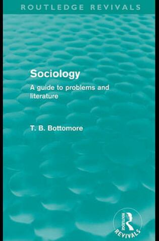 Cover of Sociology (Routledge Revivals)