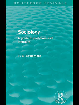 Book cover for Sociology (Routledge Revivals)