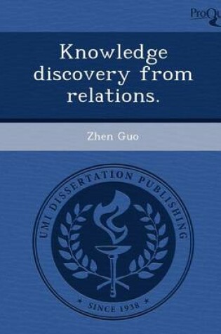 Cover of Knowledge Discovery from Relations