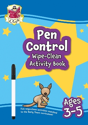Book cover for New Pen Control Wipe-Clean Activity Book for Ages 3-5 (with pen)
