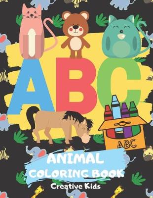 Book cover for ABC Animal Coloring Book