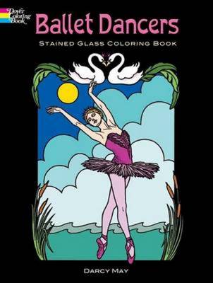 Book cover for Ballet Dancers Stained Glass Coloring Book