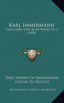 Book cover for Karl Immermann