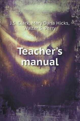 Cover of Teacher's manual