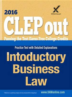 Book cover for CLEP Introductory Business Law