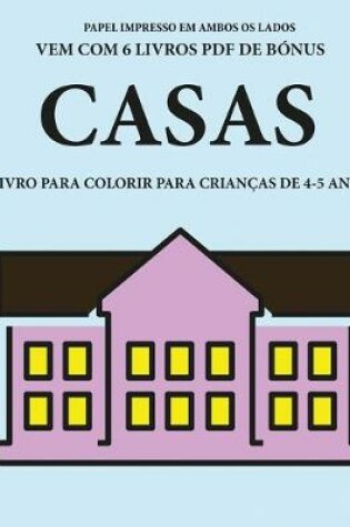 Cover of Livro para colorir para crianças de 4-5 anos (Casas)