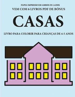 Book cover for Livro para colorir para crianças de 4-5 anos (Casas)
