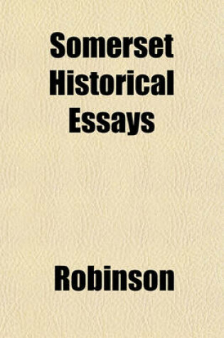 Cover of Somerset Historical Essays