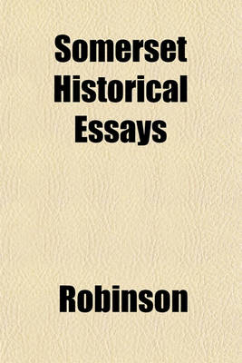 Book cover for Somerset Historical Essays