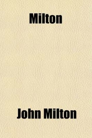 Cover of Milton; Minor Poems with Introduction and Notes