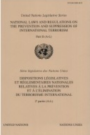 Cover of National Laws and Regulations on the Prevention and Suppression of International Terrorism