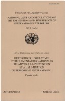 Book cover for National Laws and Regulations on the Prevention and Suppression of International Terrorism