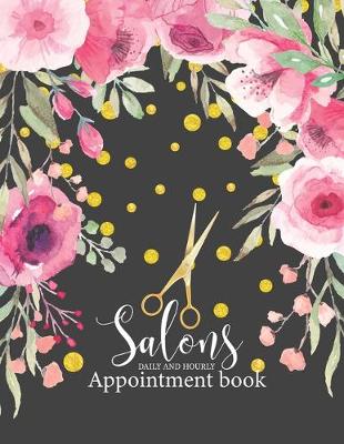 Book cover for Salons Appointment book daily and hourly