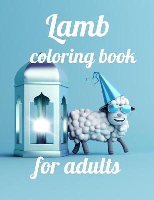 Book cover for Lamb coloring book for adults