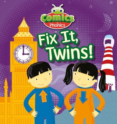 Book cover for T291A Comics for Phonics Fix It Twins Red B Set 9